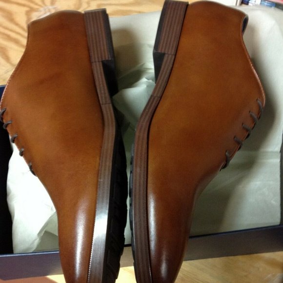 Cole Haan Men\'s Jefferson Grand British Tan Leather Oxford Dress Shoes 11.5M NIB